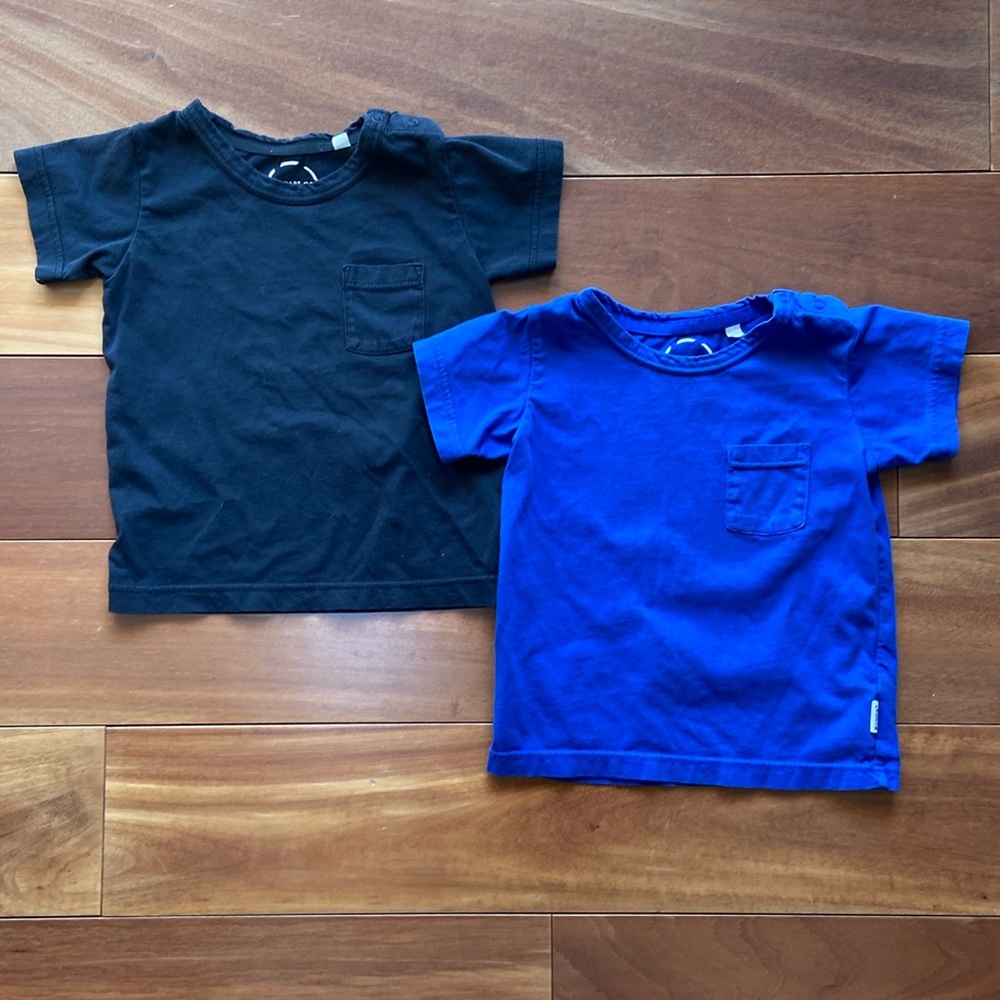 Bonds Australia Lot of 2 Short Sleeve Pocket Tees Size 1 12-18m